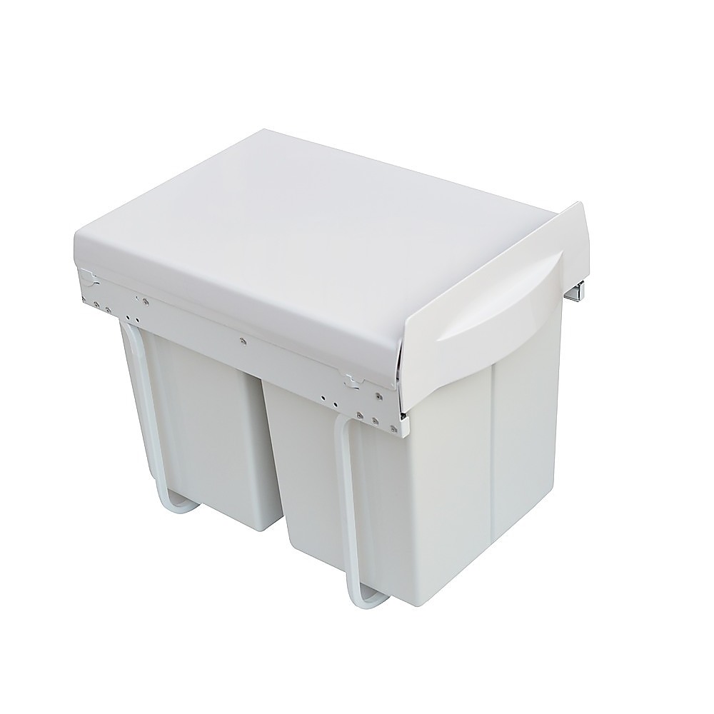 Kitchen Double Slide Pull Out Bin for Garbage Rubbish ...