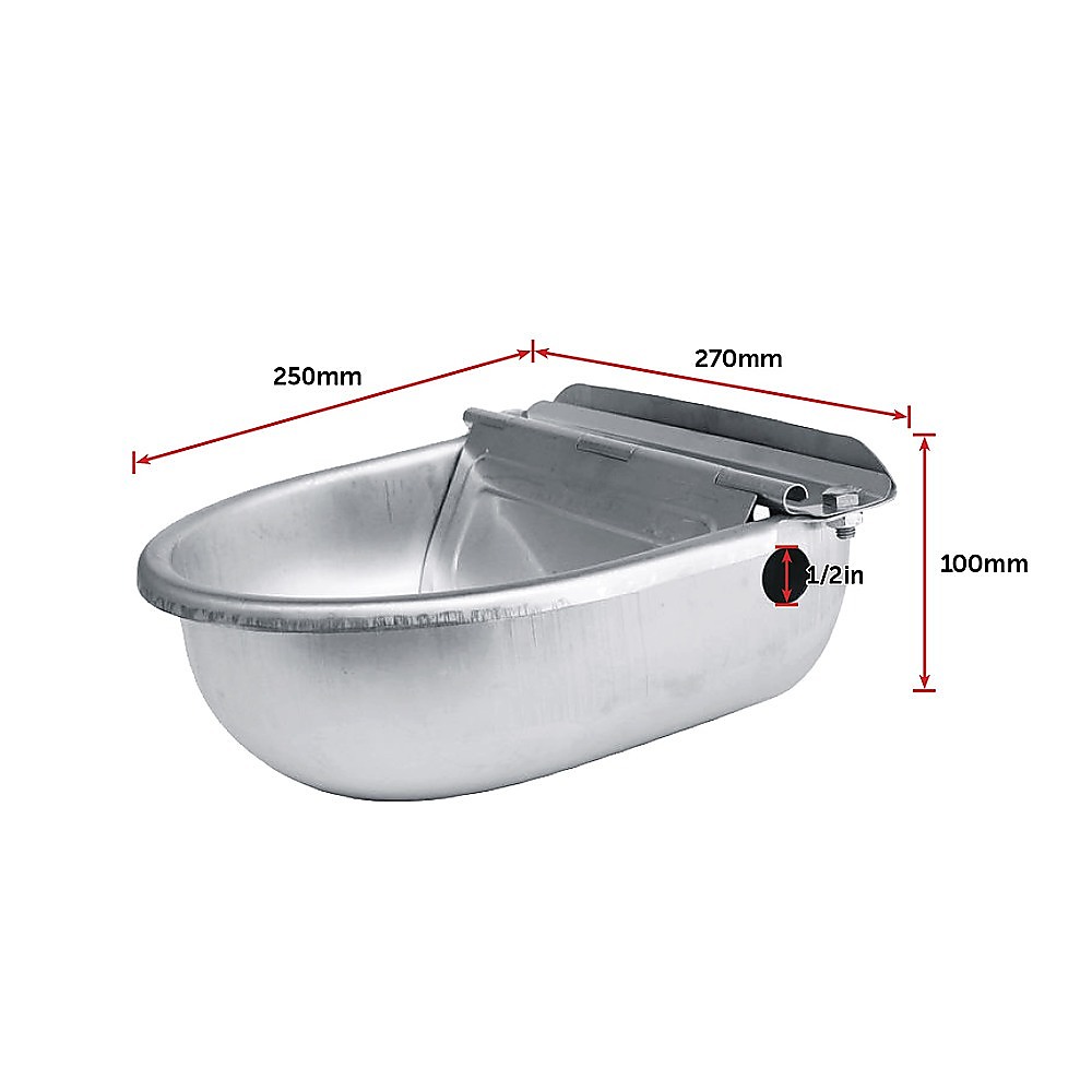 AUTOMATIC WATER TROUGH STAINLESS STEEL SHEEP DOG CHICKEN COW AUTO FILL BOWL eBay
