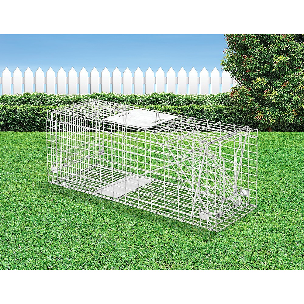 HUMANE ANIMAL TRAP FOR POSSUM FERAL CAT RABBIT HARE CAGE | eBay