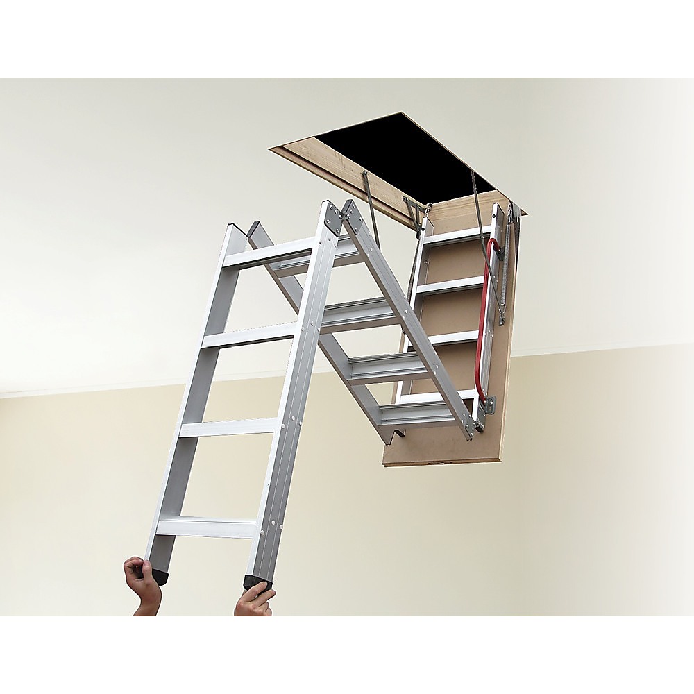 Deluxe Aluminium Attic Loft Ladder - 2700mm to 3050mm | eBay