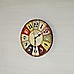 Large Colourful Wall Clock Kitchen  Office Retro Timepiece