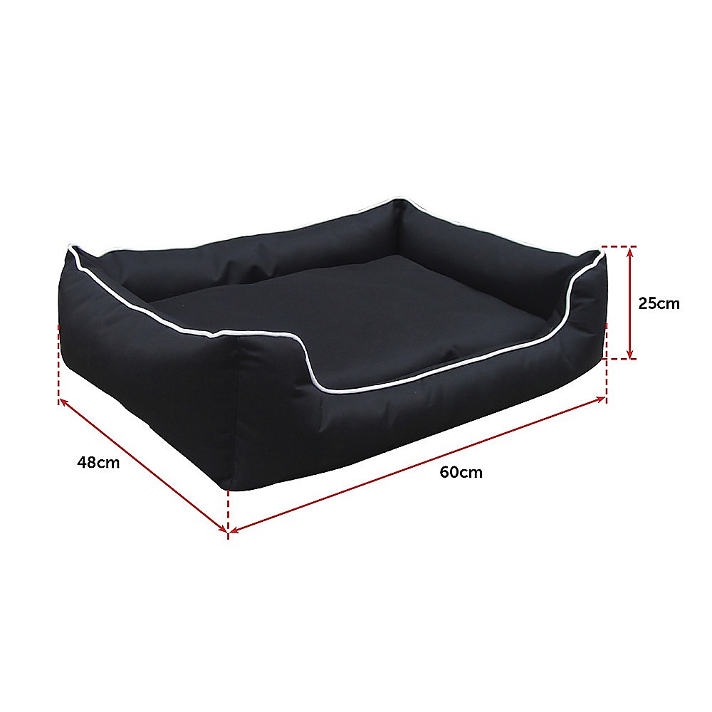 60cm x 48cm DOG BED CAT HEAVY DUTY INDOOR OUTDOOR FUTON CUSHION