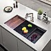 BRIENZ 32-inch Nano Workstation Ledge Undermount 16 Gauge Stainless Steel Kitchen Sink Single Bowl