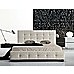 Double PU Leather Deluxe Bed Frame White